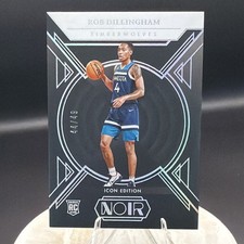 Rob Dillingham 2024-25 Panini Noir /49 Holo Silver Icon Edition RC #198