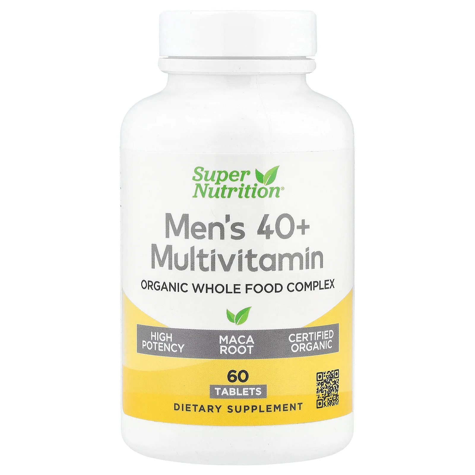 Поливитамины Organic Whole Food Mens 40+ с органическим экстрактом Амлы, Органические
