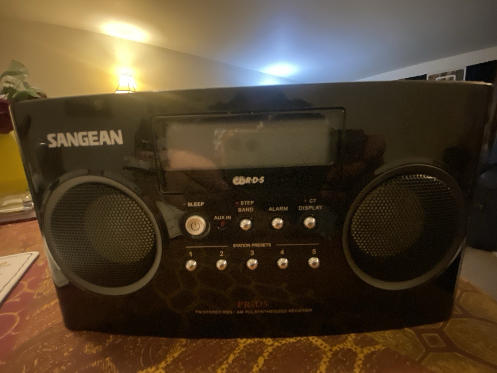 Sangean PR-D5BK AM/FM Portable Radio with Digital Tuning and