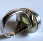 Natural Oval Gem in Handcrafted Sterling Silver Ring, Size 8 — photo 4