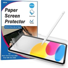 2 Pack Paper Screen Protector for iPad A16 11th Gen, Matte PET Film, Anti-Scratc