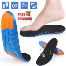 Unisex Gel Orthotic Sport Run Insoles Insert Shoe Pad Arch Support Heel Cushion