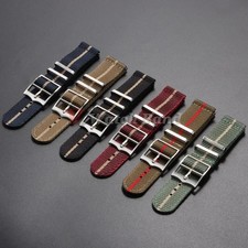 20mm 22mm Nylon Watch Strap Canvas Fabric Band Military Sport Quick Release