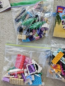 LEGO Friends 3 Set Lot 41028 41010 41390 Beach Pool Party Themed All Pieces 100%