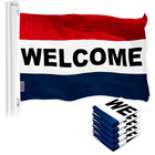 New ListingWelcome Sign Business Flag 3x5 Ft 5Pack Printed 150D Polyester
