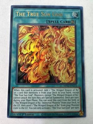 Yugioh - The True Sun God - Ultra - 1st - MP22-EN275 - NM