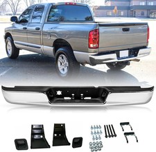 Chrome Back Bumper For 2002-2008 Dodge Ram 1500 2500 3500 Formed Steel Reinfo
