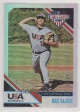 2020 USA Baseball Stars & Stripes Longevity Holo Foil 82/99 Max Rajcic #41 0c6