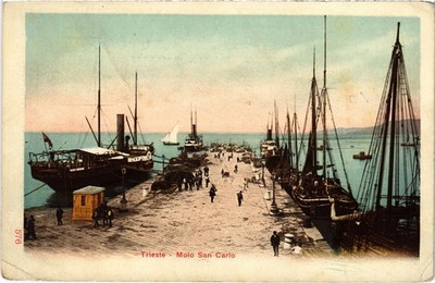 CPA AK Triest Molo S. Carlo ITALIEN (1475015)