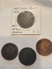 4 Four Large Cent Lot 1807 90° Reverse Rotation, 1828, 1831, 1838