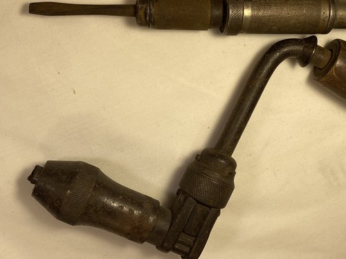 2 antique Hand Tools-Hand crank drill, push screwdriver Miller’s. Decor J152 - Picture 13 of 17