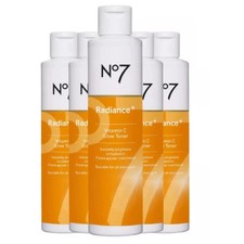 5x No7 Radiance+ Vitamin C Glow Toner Cleanser 40ml – Exfoliate & Brighten