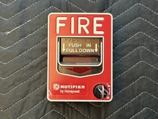 Notifier NOT-BG12LX Addressable Fire Alarm Pull Station w/ Key USED - Fire Alarm Part