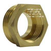 ReduzierstüCk Beidseitig Flachdichtend Ag / Ig DN16 DN20 DN25 DN32 Messing