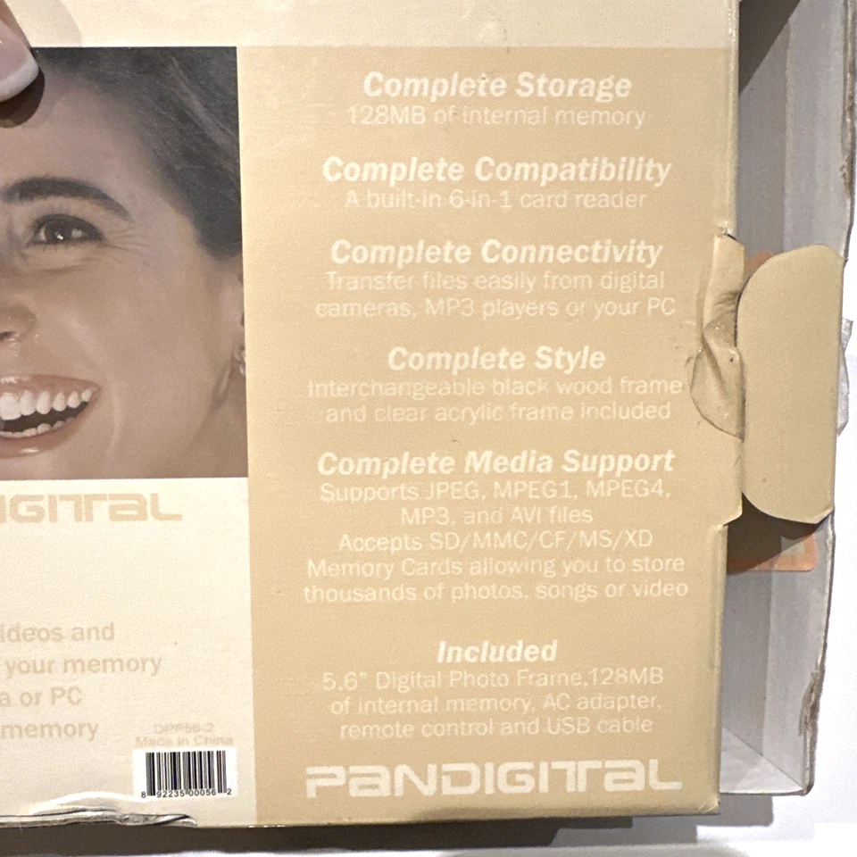 Pandigital 5.6 Inch LCD Digital Photo Frame 128MB PAN80-2  - NEW in Box - Image 3 of 4