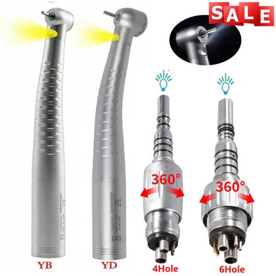 KaV Style Dental High Speed Fiber Optic Handpiece 4/6Hole LED Quick coupling SK
