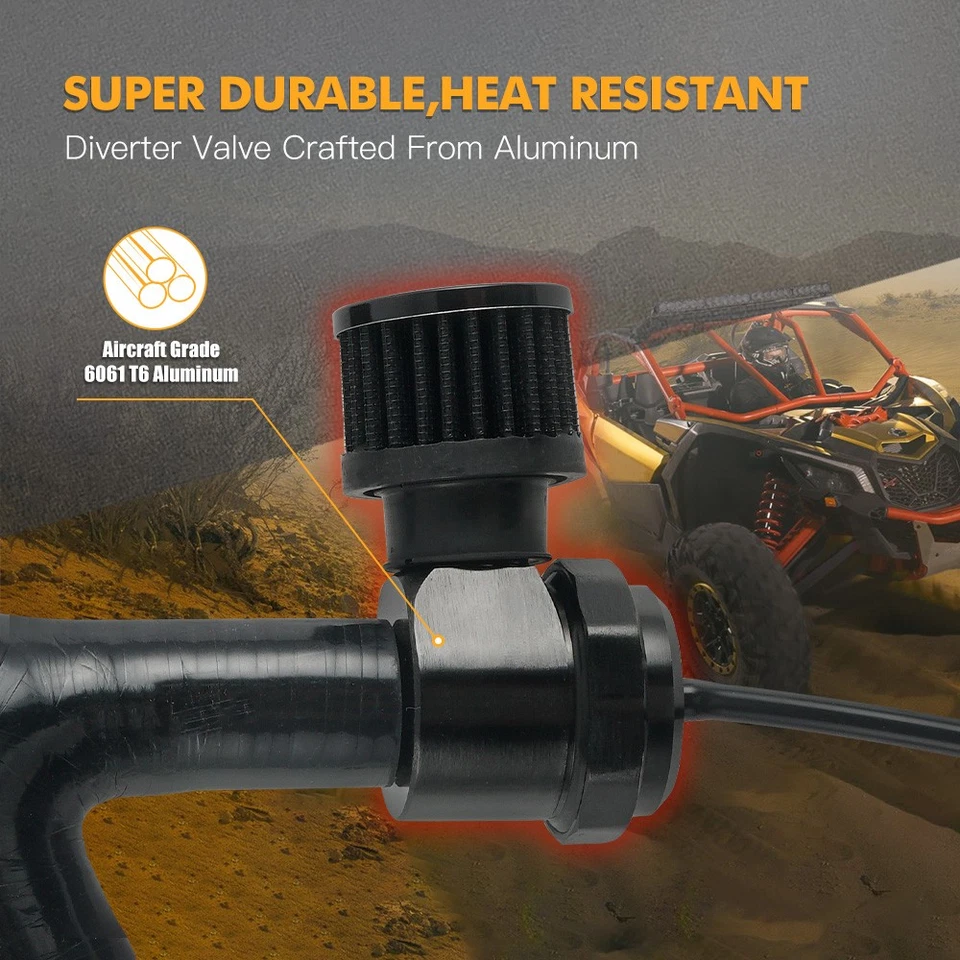 NICECNC Aluminum Blow Off Valve Kit For Can-Am Maverick X3 R X3 Max R 2017-2019 - Image 3 of 4