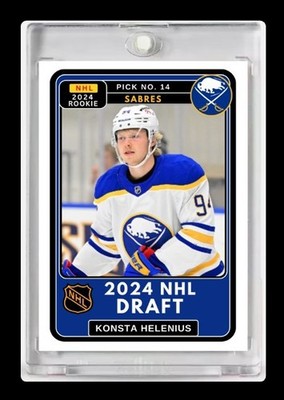 2024-25 Konsta Helenius NHL Draft Day Future Stars Rookie Card #14 Buffalo