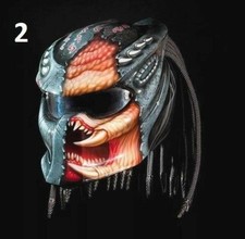 KOSTENLOSER VERSAND PREDATOR MOTORRADHELM MONSTER 3D KAMPFSTIL (PUNKT &...