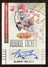 2014 Contenders Albert Wilson Auto Rookie Ticket RC Chiefs