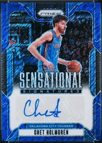 2024-25 Panini Prizm Chet Holmgren Auto Sensational Signatures Red