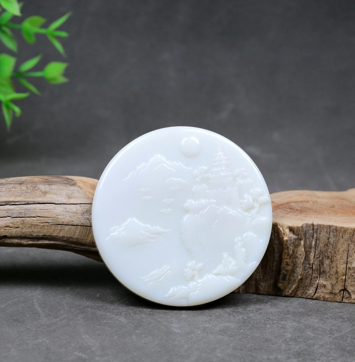 White Antique Original Jade Antique Chinese Necklaces & Pendants