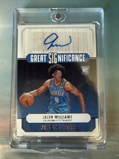 Jalen Williams NBA HOOPS Great Significance Rookie Autograph- NBA Champion!