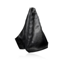 Car Shift Knob Dust Cover, Leather Manual/Auto Gear Gaiter Shifter Boot, Black