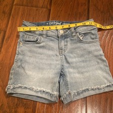 Cat Jack Girls Size M 7/8 Midi Shorts Super Stretch Medium Blue