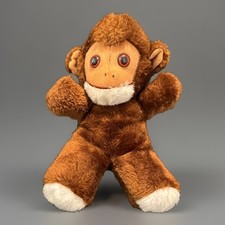VTG Russ Bertie Keno Plush Monkey Nut Shells Cotton 8 Taiwan Stuffed Animal