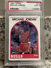 1989-90 NBA Hoops Michael Jordan #200 PSA 9 Base Chicago Bulls Basketball Card