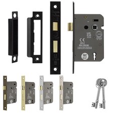 Sash Mortise Lock With Keys 76mm or 64mm  - Fire Rated - Decoranddecor