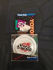 BC Spitfire - No. 101- Vintage Retro Wooden YoYo - Collectable Toy. White/Blue