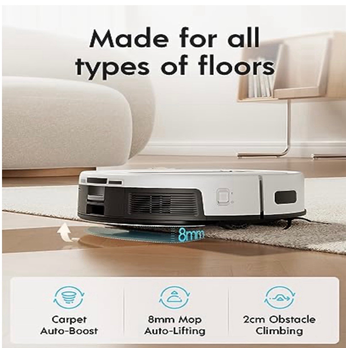 Yeedi Cube Robot Vacuum and Mop Floor Cleaning Robot Station YDAX11 3