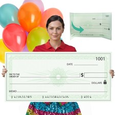 Giant Check Large Fake Check Award For Presentations, Big Checks For Presen...
