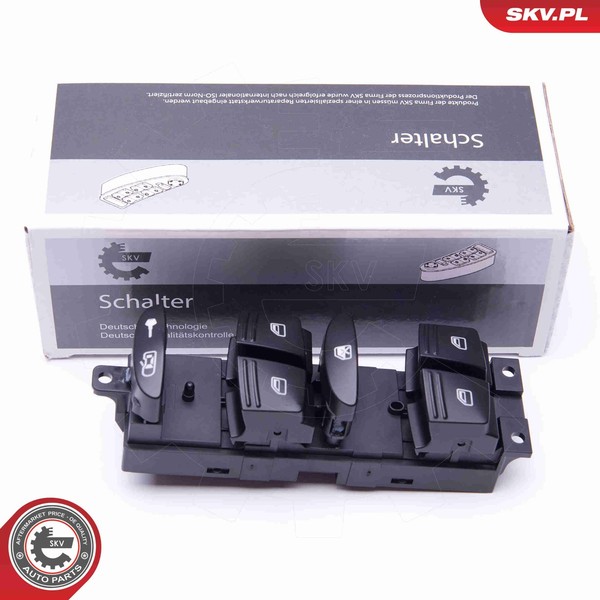 Schalter Fensterheber Esen SKV 37SKV096 12V FüR Porsche Cayenne 9PA TDI GTS-image