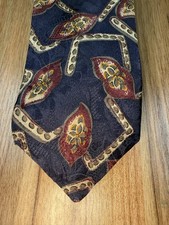 CHRISTIAN DIOR Monsieur Paisley Vintage Men Silk Tie Made in USA