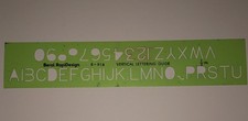 Berol Rapidesign Template Vertical Lettering Guide 1/2 R-914