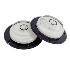 2Pcs Circular Small Bubble Level with Screws Mounting Multi-directional Round...