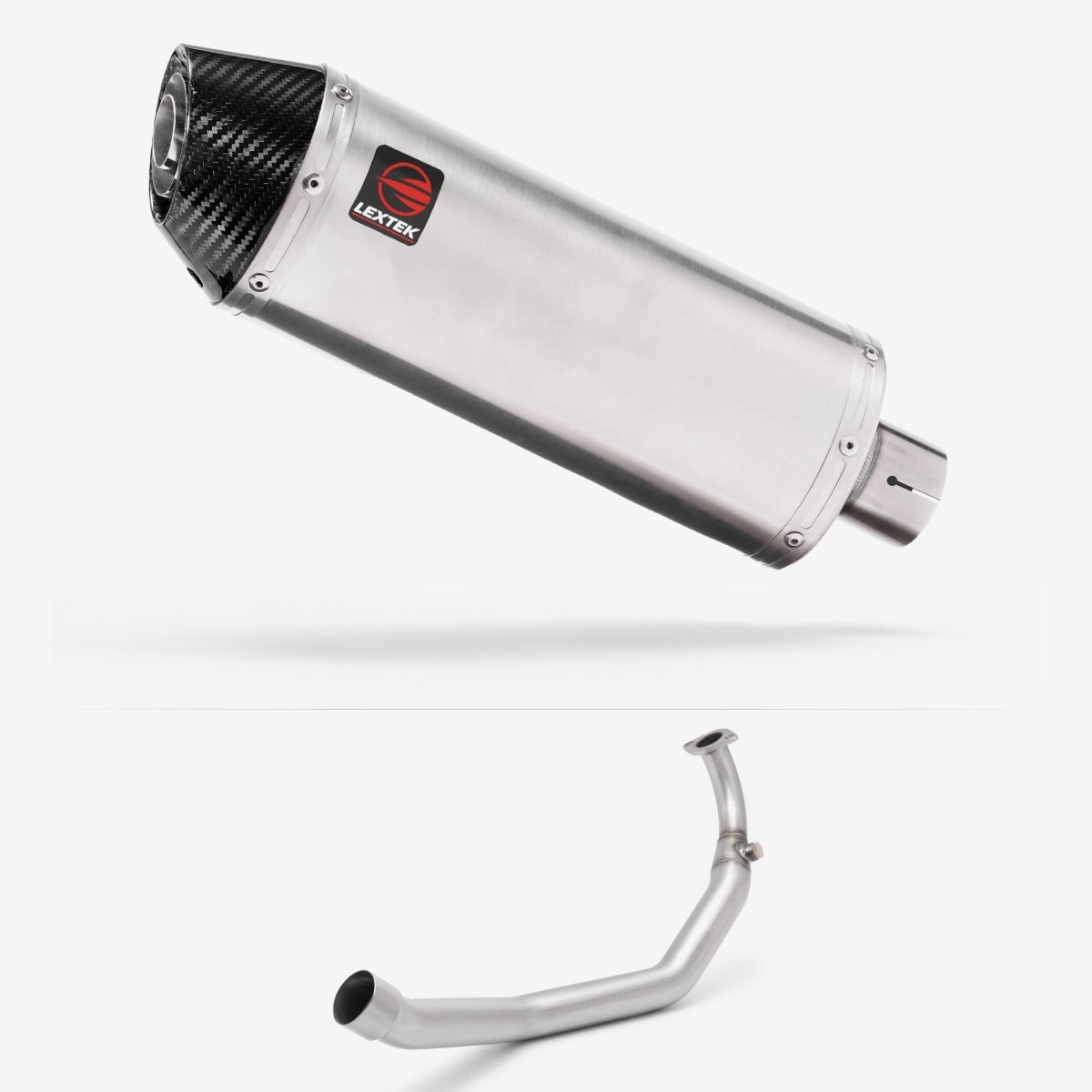 Lextek Stainless Steel RP2 Brushed 300mm Exhaust System for Yamaha YZF R125 NEW