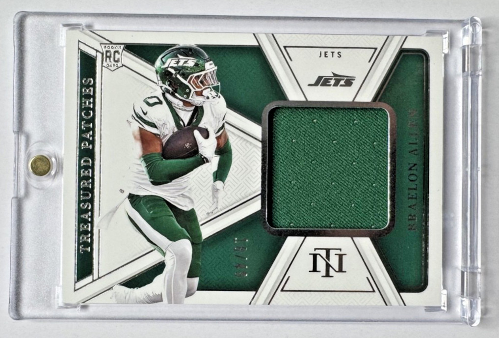 Braelon Allen Panini National Treasures Rookie NFL Gear Signature Combos #BAN Base