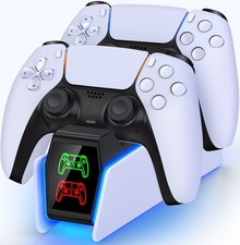 PS5 Controller Charger, DualSense PlayStation 5 Controller Charging Station Dock