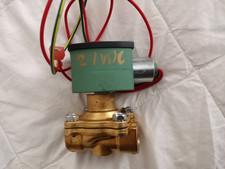 ASCO 8210G033 2-Way Brass 3/8" Solenoid Valve Normally Open 24V DC coil 238710