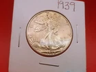 1939 Walking Liberty Silver Half Dollar AU/BU