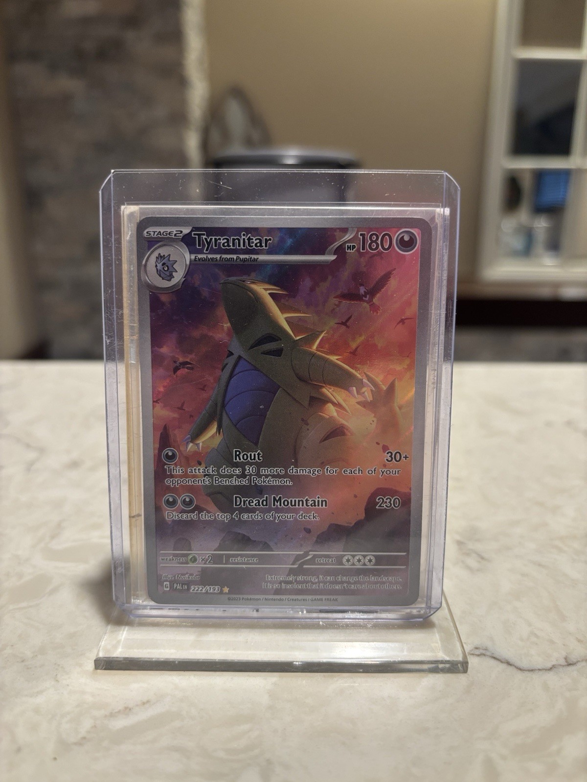 Pokemon Tyranitar #222 Paldea Evolved Illustration 222/193