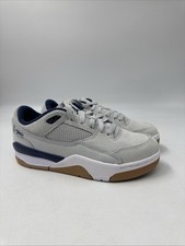 Jordan Flight Court Neutral Grey/Midnight Navy HF3333-004 Youth Size 3.5