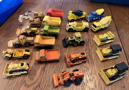 Lot Of 21 Vintage Zyimex, Hot Wheels, Matchbox, Maisto,  Construction Vehicles