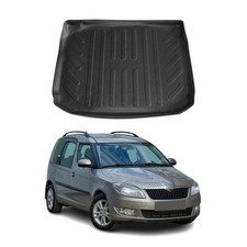 Kofferraumwanne Laderaumwanne für Skoda Roomster 2007-2015 Gummi TPE Schwarz