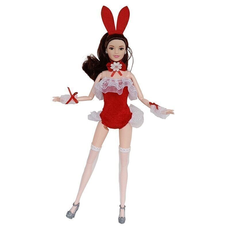 SAOLA Vestiti bambina coniglietto per bambola 11 5" abiti body copricapo calze per bambola 1 6