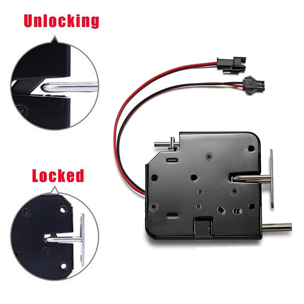 Serrure électrique DC 12V solénoïde pour automatiser l'ouverture de portillon - 2